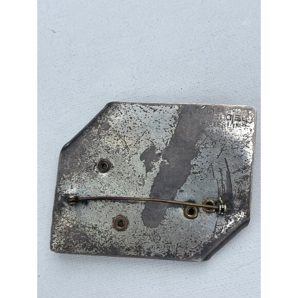 Vintage 1950s REBAJES Sterling Silver Brooch Pin - Picture 5 of 6